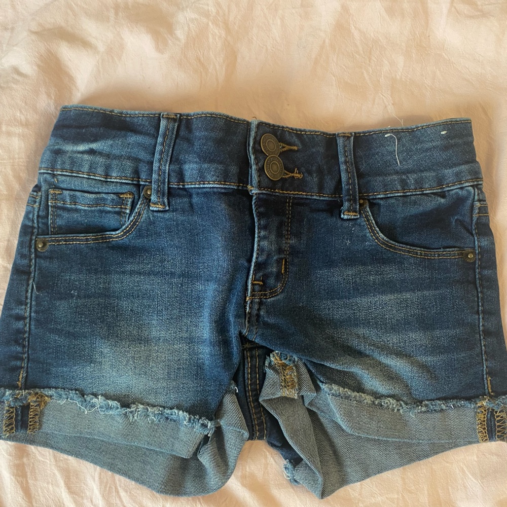 Denim Shortie Shorts size 8